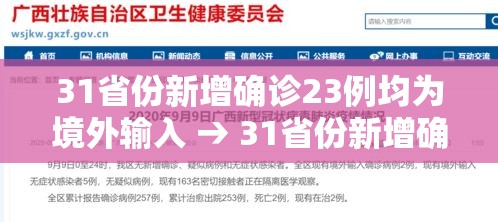 31省份新增确诊23例均为境外输入 → 31省份新增确诊22例均为境外输入 31省份新增确诊23例均为境外输入 → 31省份新增确诊22例均为境外输入