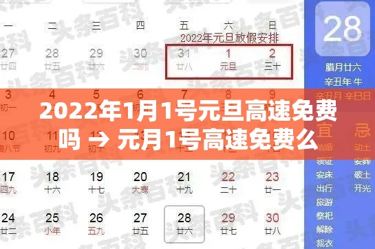 2022年1月1号元旦高速免费吗 → 元月1号高速免费么 2022年1月1号元旦高速免费吗 → 元月1号高速免费么