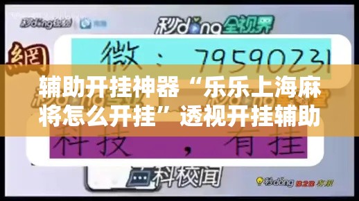 辅助开挂神器“乐乐上海麻将怎么开挂”透视开挂辅助教程
