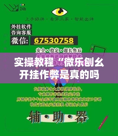 实操教程“微乐刨幺开挂作弊是真的吗”透视开挂辅助教程