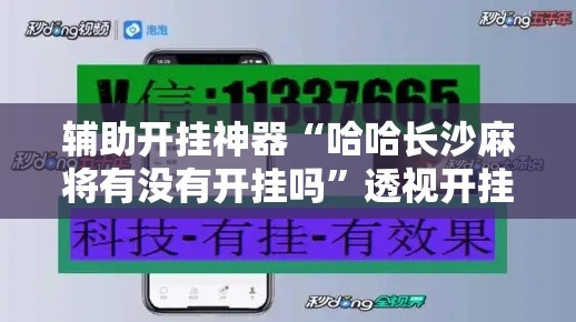 辅助开挂神器“哈哈长沙麻将有没有开挂吗	”透视开挂辅助教程