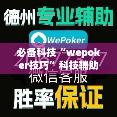 必备科技“wepoker技巧	”科技辅助神器手机版教程