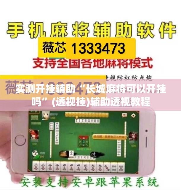 实测开挂辅助“长城麻将可以开挂吗	”(透视挂)辅助透视教程
