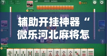 辅助开挂神器“微乐河北麻将怎么提高胜率”透视开挂辅助教程