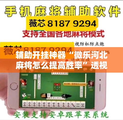 辅助开挂神器“微乐河北麻将怎么提高胜率”透视开挂辅助教程