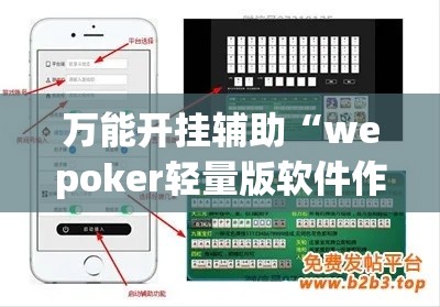 万能开挂辅助“wepoker轻量版软件作弊挂	”科技辅助神器手机版教程