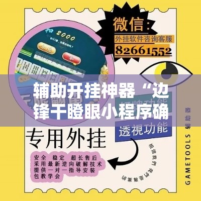 辅助开挂神器“边锋干瞪眼小程序确实真的有挂”科技辅助神器手机版教程
