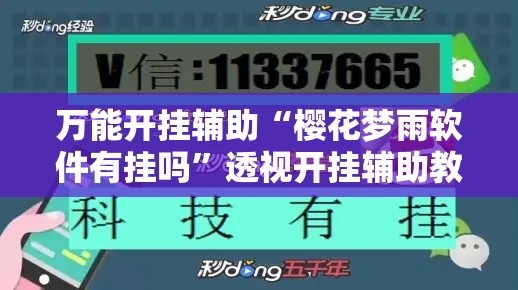 万能开挂辅助“樱花梦雨软件有挂吗”透视开挂辅助教程