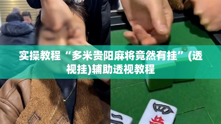 实操教程“多米贵阳麻将竟然有挂	”(透视挂)辅助透视教程