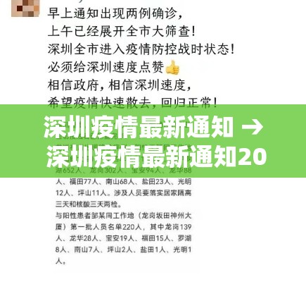 深圳疫情最新通知 → 深圳疫情最新通知2025 深圳疫情最新通知 → 深圳疫情最新通知2025
