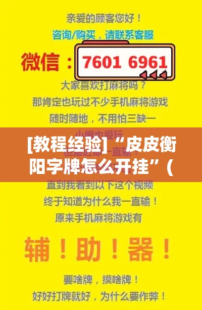 [教程经验]“皮皮衡阳字牌怎么开挂	”(透视挂)辅助透视教程