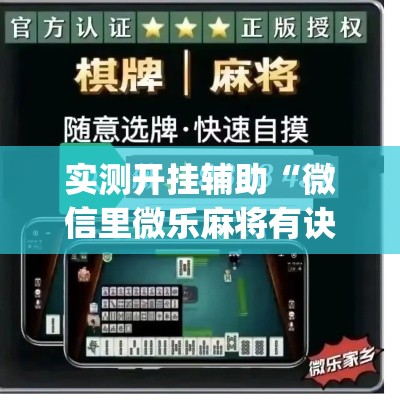 实测开挂辅助“微信里微乐麻将有诀窍	”(透视挂)辅助透视教程