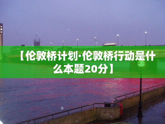 【伦敦桥计划·伦敦桥行动是什么本题20分】 【伦敦桥计划·伦敦桥行动是什么本题20分】
