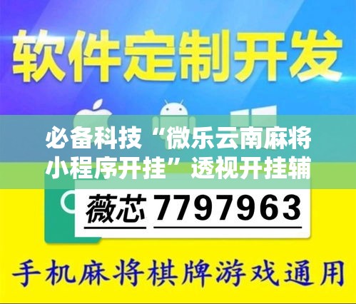 必备科技“微乐云南麻将小程序开挂”透视开挂辅助教程