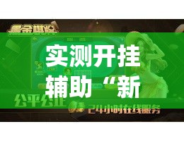 实测开挂辅助“新金龙开挂辅助软件”(透视挂)辅助透视教程