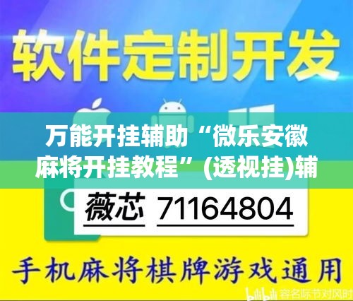 万能开挂辅助“微乐安徽麻将开挂教程”(透视挂)辅助透视教程