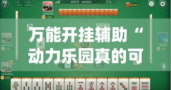 万能开挂辅助“动力乐园真的可以开挂	”(透视挂)辅助透视教程