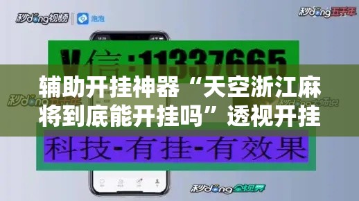 辅助开挂神器“天空浙江麻将到底能开挂吗	”透视开挂辅助教程