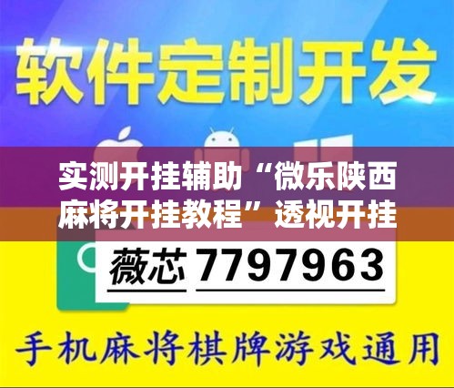 实测开挂辅助“微乐陕西麻将开挂教程	”透视开挂辅助教程