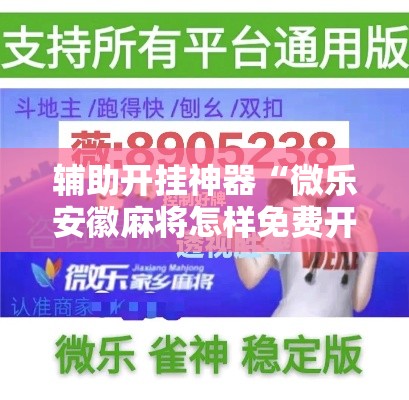 辅助开挂神器“微乐安徽麻将怎样免费开挂”科技辅助神器手机版教程