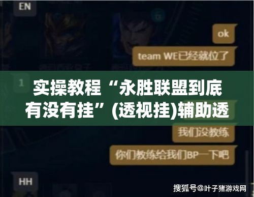 实操教程“永胜联盟到底有没有挂”(透视挂)辅助透视教程