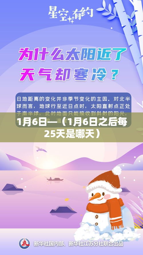1月6日—（1月6日之后每25天是哪天）