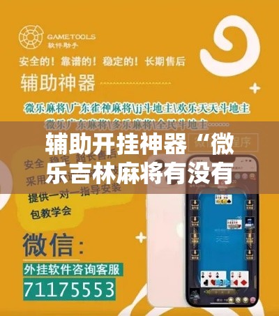 辅助开挂神器“微乐吉林麻将有没有挂	”科技辅助神器手机版教程