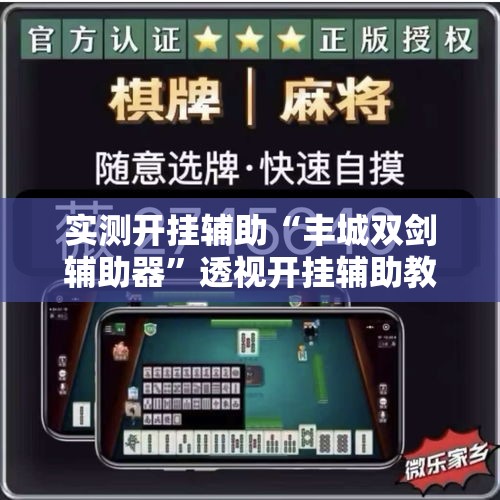实测开挂辅助“丰城双剑辅助器	”透视开挂辅助教程