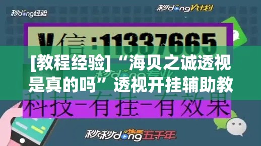 [教程经验]“海贝之诚透视是真的吗	”透视开挂辅助教程