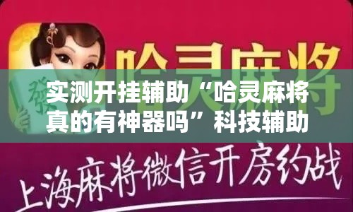 实测开挂辅助“哈灵麻将真的有神器吗”科技辅助神器手机版教程