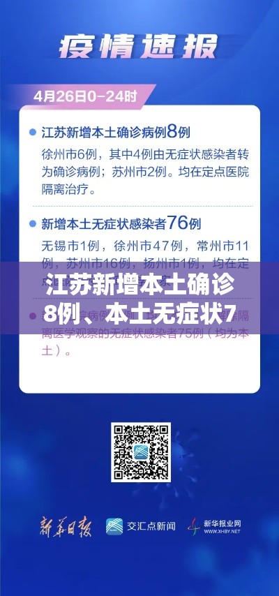 江苏新增本土确诊8例、本土无症状76例：江苏新增本土确诊病例7例轨迹