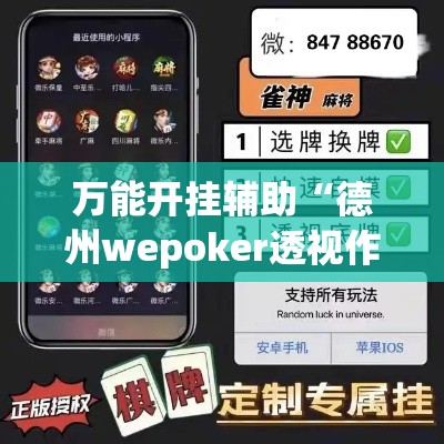 万能开挂辅助“德州wepoker透视作弊”科技辅助神器手机版教程