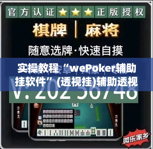 实操教程“wePoker辅助挂软件”(透视挂)辅助透视教程