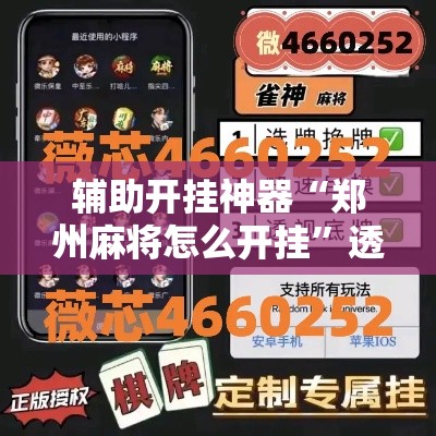 辅助开挂神器“郑州麻将怎么开挂”透视开挂辅助教程