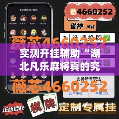 实测开挂辅助“湖北凡乐麻将真的究竟有没有挂”(透视挂)辅助透视教程