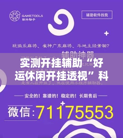 实测开挂辅助“好运休闲开挂透视”科技辅助神器手机版教程