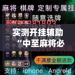 实测开挂辅助“中至麻将必赢套路	”(透视挂)辅助透视教程