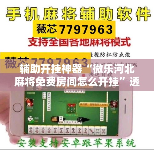 辅助开挂神器“微乐河北麻将免费房间怎么开挂”透视开挂辅助教程