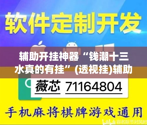 辅助开挂神器“钱潮十三水真的有挂	”(透视挂)辅助透视教程