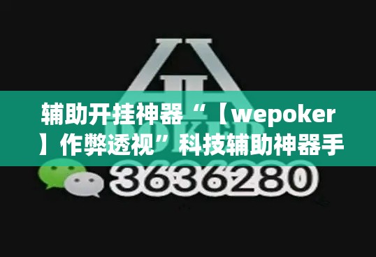 辅助开挂神器“【wepoker】作弊透视”科技辅助神器手机版教程