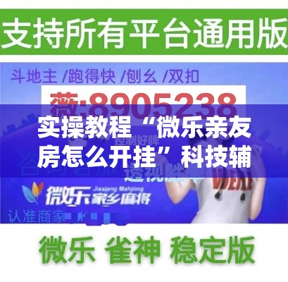 实操教程“微乐亲友房怎么开挂”科技辅助神器手机版教程