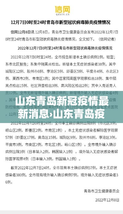 山东青岛新冠疫情最新消息›山东青岛疫情最新动态 山东青岛新冠疫情最新消息›山东青岛疫情最新动态