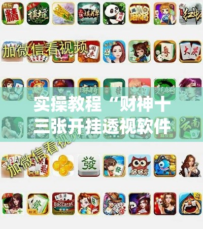 实操教程“财神十三张开挂透视软件”(透视挂)辅助透视教程