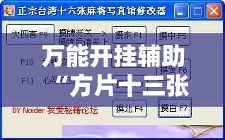 万能开挂辅助“方片十三张怎么开挂”透视开挂辅助教程