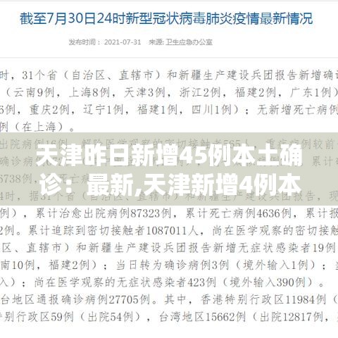 天津昨日新增45例本土确诊:最新,天津新增4例本土确诊病例 天津昨日新增45例本土确诊:最新,天津新增4例本土确诊病例