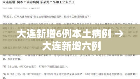 大连新增6例本土病例 → 大连新增六例 大连新增6例本土病例 → 大连新增六例