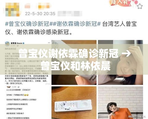 曾宝仪谢依霖确诊新冠 → 曾宝仪和林依晨