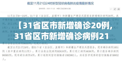 【31省区市新增确诊20例,31省区市新增确诊病例21例_】 【31省区市新增确诊20例,31省区市新增确诊病例21例_】