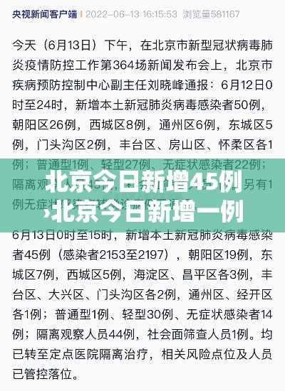 北京今日新增45例›北京今日新增一例疑似病例 北京今日新增45例›北京今日新增一例疑似病例