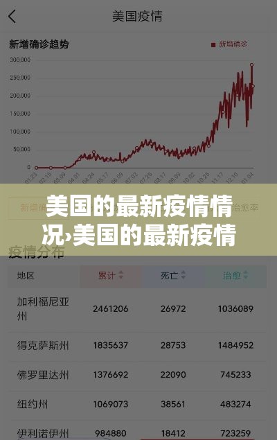 美国的最新疫情情况›美国的最新疫情状况